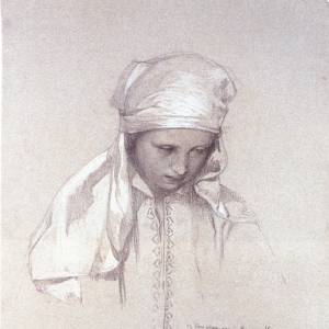 Муха Альфонс Мариа - Портрет девушки, 1913