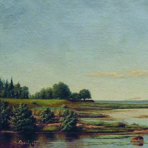 Орловский Владимир Донатович - Летний пейзаж. 1874