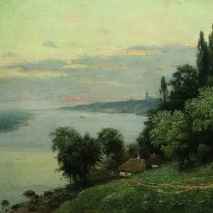 Орловский Владимир Донатович - Закат над рекой. 1890