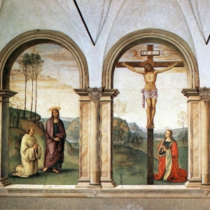 Пьетро Перуджино - Распятие из церкви Санта-Мария Маддалена деи Пацци, 1496