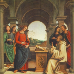 Пьетро Перуджино - Видение Св. Бернара Клервосского, 1492-94
