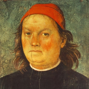 Пьетро Перуджино - Автопортрет, написанный в Камбио, ок.1500