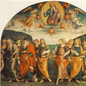 Пьетро Перуджино - Аллегория Всемогущества с пророками и сивиллами, 1500