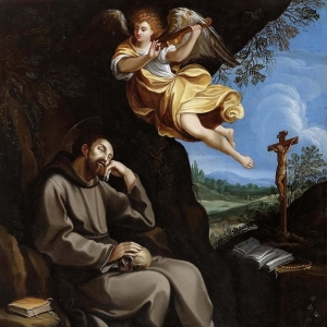 Рени Гвидо - Святой Франциск и музицирующий ангел