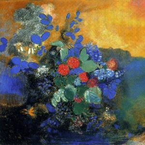Одилон Редон - Офелия среди цветов, 1905-08