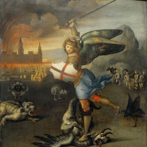 Рафаэль Санти - Святой Михаил и дракон