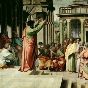 Рафаэль Санти - Проповедь святого Павла в Афинах