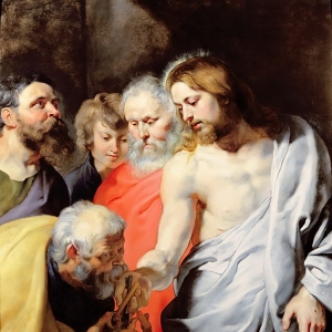 Рубенс Питер Пауль - Вручение ключей от чистилища и рая святому Петру
