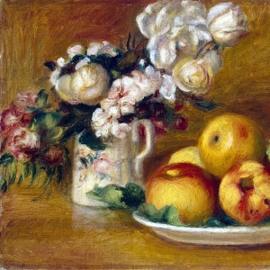 Ренуар Пьер Огюст - Яблоки и цветы