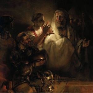 Рембрандт Харменс ван Рейн - Отречение святого Петра