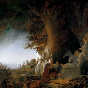 Рембрандт Харменс ван Рейн - Явление Христа Марии Магдалине