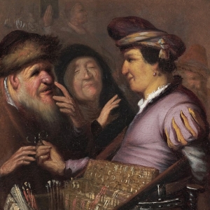 Рембрандт Харменс ван Рейн - Продавец очков (Аллегория зрения)