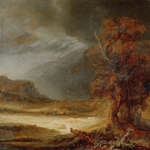 Рембрандт Харменс ван Рейн - Пейзаж с добрым самаритянином