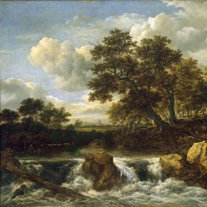 Якоб Исаакс ван Рёйсдал - Пейзаж с водопадом