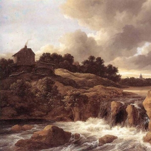 Якоб Исаакс ван Рёйсдал - Пейжаж с водопадом