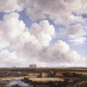 Якоб Исаакс ван Рёйсдал - Облака и вид на Харлем