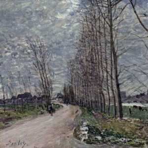 Альфред Сислей - Вид на Море-сюр-Луан. 1890 г