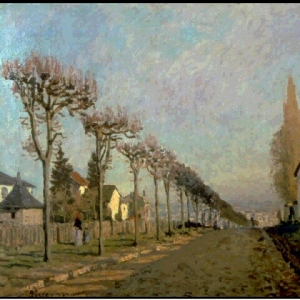 Альфред Сислей - Дорога, Лувесьен, 1873