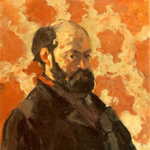 Поль Сезанн - Автопортрет на розовом фоне, 1877