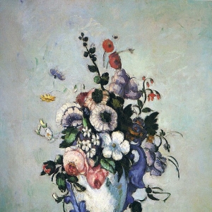 Поль Сезанн - Цветы в вазе в стиле рококо