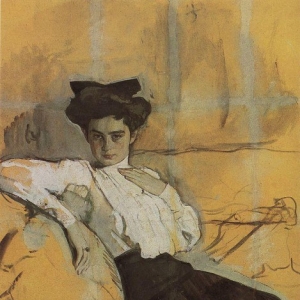 Серов Валентин Александрович - Портрет Г. Л. Гиршман. 1906