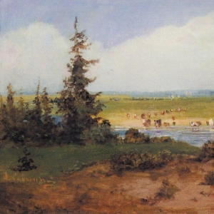 Саврасов Алексей Кондратьевич - Летний пейзаж. 1850-е