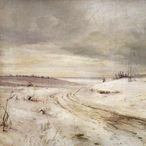 Саврасов Алексей Кондратьевич - Зимняя дорога. 1870-е