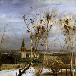 Саврасов Алексей Кондратьевич - Грачи прилетели. 1879