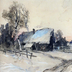 Саврасов Алексей Кондратьевич - Деревня зимой. 1880-1890-е