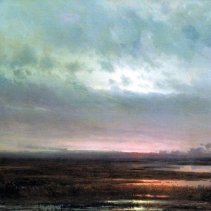 Саврасов Алексей Кондратьевич - Закат над болотом. 1871
