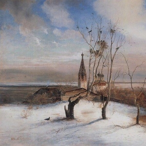 Саврасов Алексей Кондратьевич - Весна. Грачи прилетели. 1872