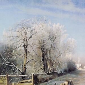 Саврасов Алексей Кондратьевич - Зимний пейзаж. Москва. 1873