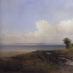 Саврасов Алексей Кондратьевич - Пейзаж. Берег Волги. 1874