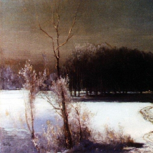 Саврасов Алексей Кондратьевич - Пейзаж с волками. 1880-е