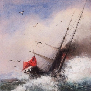 Саврасов Алексей Кондратьевич - Гибель корабля в море. 1862