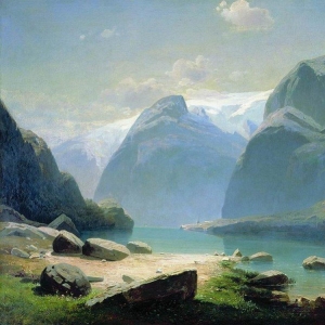 Саврасов Алексей Кондратьевич - Озеро в горах Швейцарии. 1866