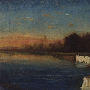 Саврасов Алексей Кондратьевич - Берег реки Ве. . ги в низовьях. 1870-е