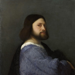 Портрет мужчины с ватным рукавом