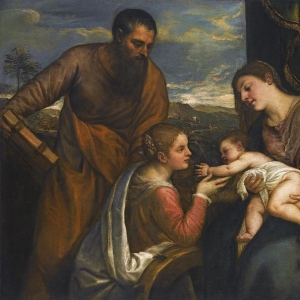Мадонна со святым Лукой и Екатериной Александрийской