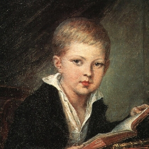 Мальчик с пушкой. Портрет кн. М. А. Оболенского. Около 1812