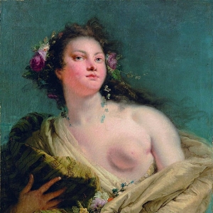 Джованни Баттиста Тьеполо - Портрет женщины в образе Флоры