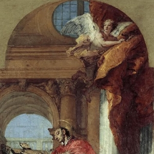Джованни Баттиста Тьеполо - Святой Карло Борромео, молящийся у распятия