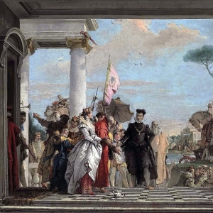 Джованни Баттиста Тьеполо - Прибытие Генриха III на виллу Контарини