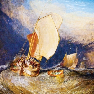 Джозеф Мэллорд Уильям Тёрнер - Рыбацкие лодки с торговцами рыбой