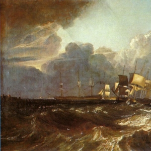 Джозеф Мэллорд Уильям Тёрнер - Корабли на якорной стоянке (Морской пейзаж в Эгремонте)