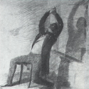 Потягивающийся игрок. 1851