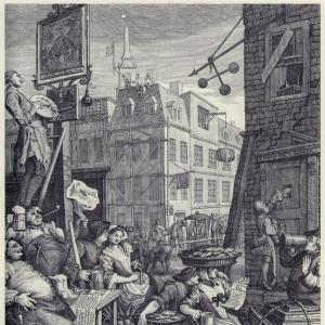 Хогарт Уильям - Пивная улица, 1750