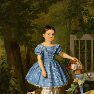 Хруцкий Иван - Девочка в голубом платье, 1840-е