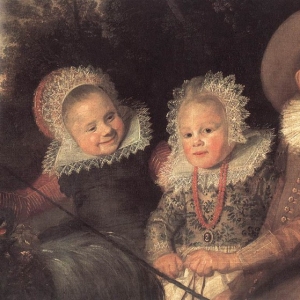 Франс Хальс - Трое детей, фрагмент, 1620