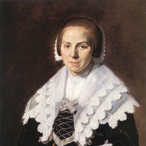 Франс Хальс - Портрет женщины с веером в руке